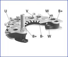 HÜco 139075 mostek prostowniczy alternatora 35a, alfa romeo 155 (167), fiat tipo (160)