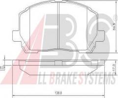 Fae 37260 klocki hamulcowe lexus rx300 00-03, seat ibiza i (021a), volvo 480 e, lexus rx (mcu15)