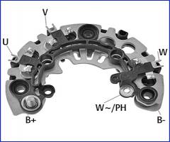 HÜco 139090 mostek prostowniczy alternatora