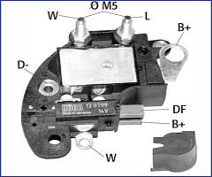 HÜco 130799 regulator napięcia 14v, land rover range rover i (ae, an, haa, hab, ham, hbm, re, rn)