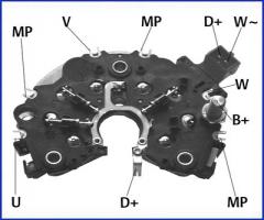 HÜco 139454 mostek prostowniczy alternatora, ford galaxy (wgr), seat toledo i (1l)