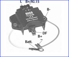 HÜco 130346 regulator napięcia 14v citroen, peugeot, alpine a310, audi 80 (80, 82, b1)