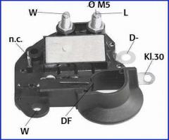 HÜco 130796 regulator napięcia 14v fiat, fiat tipo (160), lancia thema (834), mg mg zr