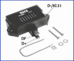 HÜco 130681 regulator napięcia 14v vag, audi 80 (81, 85, b2), autobianchi y10, bmw 3 (e21), fiat 127