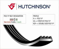 Hutchinson 560 k 3 pasek wielorowkowy 3pk560, daihatsu charade iii (g100, g101, g102)