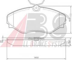 A.b.s. 37342 klocki hamulcowe renault espace iii 00 -, renault avantime (de0_)