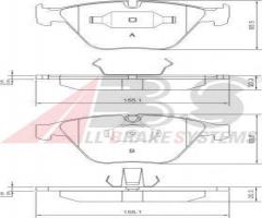 A.b.s. 37346 klocki hamulcowe bmw 7 e65 02 -, bmw 1 (e82) coupe 