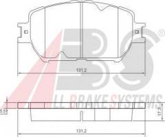 A.b.s. 37356 klocki hamulcowe toyota camry 01 -, toyota camry (mcv3_, acv3_, _xv3_)