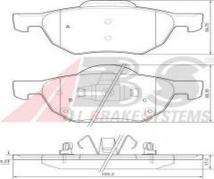 A.b.s. 37359 klocki hamulcowe honda accord 03-08 z czujnikiem, honda accord vii (cl)