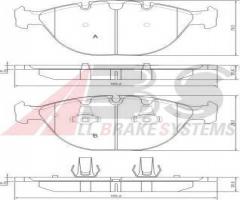 A.b.s. 37369 klocki hamulcowe bmw x5 e53 01-04 4,6is, bmw x5 (e53)