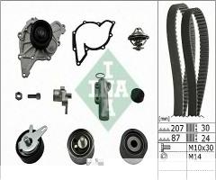 Ina 530053930 zestaw rozrządu z paskiem + pompa wody audi, audi a8 (4d2, 4d8), skoda superb (3u4)