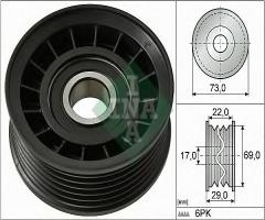 Ina 532064910 rolka prowadząca ford volvo, ford c-max ii, volvo s40 ii (ms)