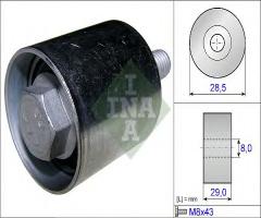 Ina 532066110 rolka prowadząca opel, opel insignia, saab 9-5 (ys3g)