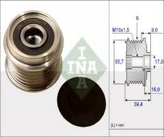 Ina 535006010 sprzęgło alternatora vw, seat ibiza iv (6l1), skoda fabia (6y2), vw polo (9n_)