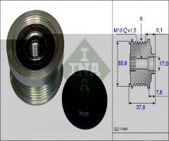 Ina 535007210 sprzęgło alternatora volvo, volvo s70 (ls)