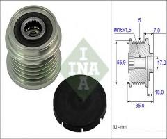 Ina 535000710 sprzęgło alternatora audi, audi a6 (4b2, c5)