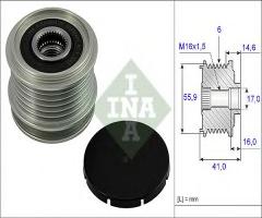 Ina 535001010 sprzęgło alternatora vw, audi a3 (8l1), seat alhambra (7v8, 7v9), skoda octavia (1u2)
