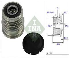 Ina 535001110 sprzęgło alternatora mercedes, mercedes-benz klasa a (w168)