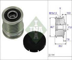 Ina 535001510 sprzęgło alternatora mercedes, mercedes-benz klasa c (w202)