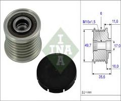 Ina 535001610 sprzęgło alternatora mercedes, mercedes-benz klasa c t-model (s203)