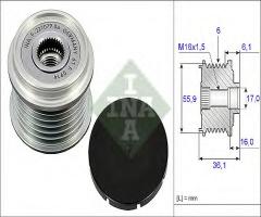 Ina 535002610 sprzęgło alternatora volvo, chrysler voyager iii (gs)
