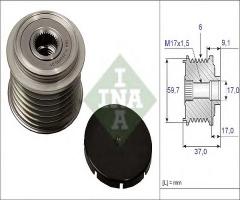 Ina 535003510 sprzęgło alternatora mazda, mazda mpv ii (lw)