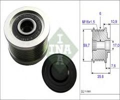 Ina 535004610 sprzęgło alternatora kia hyundai, hyundai elantra (xd), kia sportage (je_, km_)