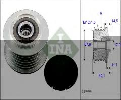 Ina 535005210 sprzęgło alternatora vw, volvo s70 (ls)