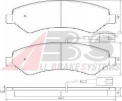 A.b.s. 37576 klocki hamulcowe citroen jumper 06 -, citroËn jumper nadwozie pełne