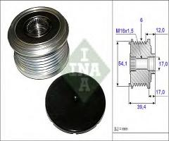 Ina 535009010 sprzęgło alternatora, ford fiesta v (jh_, jd_), mazda 2 (dy)