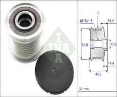 Ina 535014010 sprzęgło alternatora mercedes,, chrysler 300 c (lx), jeep grand cherokee iii (wh, wk)