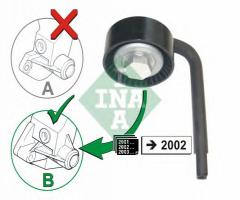 Ina 531079010 rolka napinacza bmw, bmw 7 (e38), land rover range rover iii (lm)