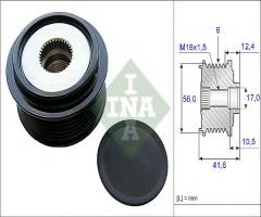 Ina 535021010 sprzęgło alternatora audi, audi a6 (4g2, c7, 4gc), seat exeo (3r2)