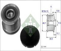 Ina 535008510 sprzęgło alternatora opel, opel signum, renault vel satis (bj0_), saab 9-5 (ys3e)