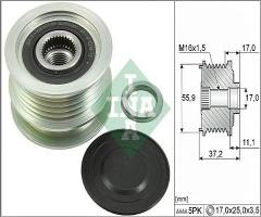 Ina 535011610 sprzęgło alternatora nissan renault, nissan micra iii (k12)
