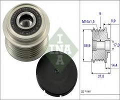 Ina 535013510 sprzęgło alternatora hyundai, hyundai sonata v (nf), kia magentis (mg)