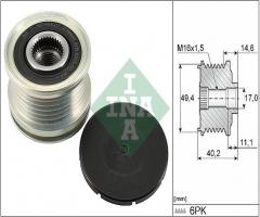 Ina 535012410 sprzęgło alternatora seat, audi a6 (4g2, c7, 4gc), seat ibiza iv (6l1)