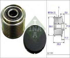 Ina 535015910 sprzęgło alternatora ford, ford transit autobus (fd_ _, fb_ _, fs_ _, fz_ _, fc_ _)