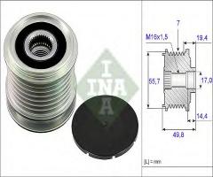 Ina 535016510 sprzęgło alternatora, mercedes-benz klasa c t-model (s204)