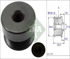 Ina 535017210 sprzęgło alternatora opel, opel astra g hatchback (f48_, f08_)