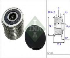 Ina 535017910 sprzęgło alternatora citroen, citroËn c4 ii (b7), peugeot expert tepee (vf3v_)