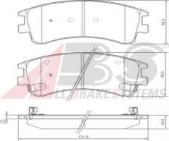 A.b.s. 37381 klocki hamulcowe mazda 6 02-07, mazda 6 hatchback (gg)