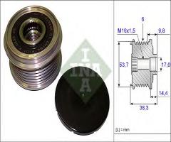 Ina 535020310 sprzęgło alternatora opel, bmw 1 (f20), chevrolet aveo hatchback (t300)