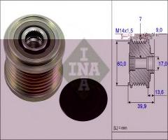Ina 535021510 sprzęgło alternatora kia, hyundai h-1 travel (tq), kia sorento i (jc)