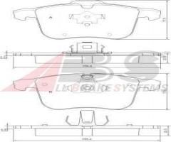 A.b.s. 37389 klocki hamulcowe opel vectra c 3,0 v6 cdti 03-08, cadillac bls, opel vectra c gts