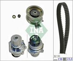 Ina 530017131 zestaw rozrządu z paskiem + pompa wody audi, audi a4 (8d2, b5), seat toledo ii (1m2)