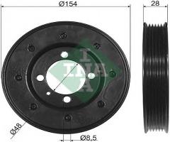 Ina 544008110 koło pasowe alfa romeo fiat lancia opel, opel astra h nadwozie pełne (l70)