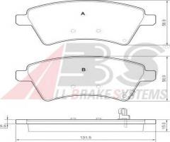 A.b.s. 37532 klocki hamulcowe fiat sedici 06 -, fiat sedici, suzuki sx4 sedan (gy)