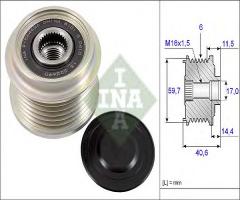 Ina 535022710 sprzęgło alternatora opel, opel astra j sports tourer