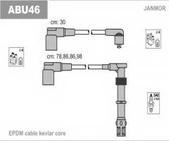Janmor abu46 przewody wysokiego napięcia komplet audi, audi 80 (89, 89q, 8a, b3)
